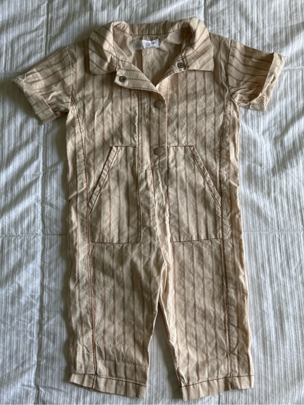 Zara pinstripe coveralls